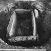 Photograph of cist during excavation.