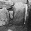 Excavation photograph - earlier walling in "house" 2