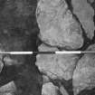 Excavation photograph- lintels of kiln flue