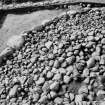 Excavation photograph : cairn from above - south-west quadrant, structural level.