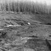 Excavation photograph.  Feature 1.  View of palisade trench and entrance from NE.