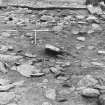 Excavation photograph : area 1 - f4001, looking south, towards Hut K. (inaccurate description in photographic register)