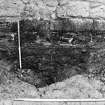 Falkland Palace Excavations
Frame 2 - Test hole on opposite side of recess in chamber wall south of Trench 6 - from east
