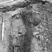 Falkland Palace Excavations
Frame 1 - Detail of outer edge of north wall of duct F407 