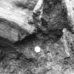 Junction of sill beam 1101 and wattle fence 2062 from NE.