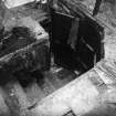 Looking down attic stairs in Hal 'o' the Wynds.