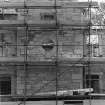 Detail of octagonal window on Hal 'o' the Wynds House from Mill Lane.