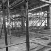 Scaffolding inside Clydesdale Bank.