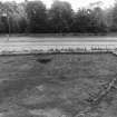 Excavation photograph : after first trowelling, showing ditch, from west.