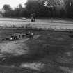 Excavation photograph : after first trowelling, showing ditch, from south-west, area 6/7/8.