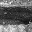 Excavation photograph : section of possible ditch and culvert trench.