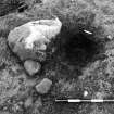 Excavation photograph : area 2a - context 2046 - pre ex (looks like post ex) from south.