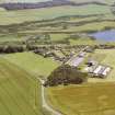 Aerial view of Lochside, Loch Flemington, Croy, Inverness, looking S.