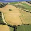 Aerial view of site of Pictish barrow cemetery, Tarradale, Muir of Ord, Easter Ross, looking SE.
