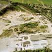 Aerial view of Balblair sand quarry, Beauly, looking W.
