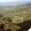 Oblique aerial view of wider landscape from Cnoc an Ruidhean Chruaidh, over Knockarthur (Cnoc Ard an Tionail), Tannachy, Strath Brora, Sutherland, looking SW. 