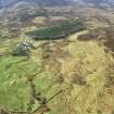 Oblique aerial view of Sciberscross, Strath Brora, Sutherland, looking W.