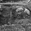 Excavation photograph : ditch to west of bank 002/003