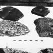 Illustration photograph : quern stones.

(glass neg stored in box in negative room)
