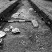 Excavation photograph : trench 1, House RA paving.