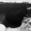 Excavation photograph : trench IIIa - feature CAM, half section, cutting 1.