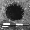 Excavation photograph : trench IV - feature DAC, small hole, post ex.