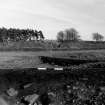 Excavation photograph : trench IV - feature DAH, radial section cut 11.