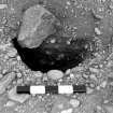 Excavation photograph : half section of feature.