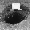 Excavation photograph : trench II - fBBF, quarter section, facing south-west.