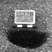 Excavation photograph : trench II - posthole BDF, half section, facing south.