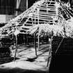 Excavation photograph : reconstruction model of Douglasmuir house.