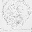 Illustration 21 - House 6, excavated plan and profiles.