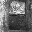 Excavation photograph : base fills of pit f166, from S.