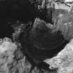 Excavation photograph.  F13 pot excavated.