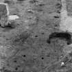 Excavation photograph.  Block 14 stakeholes, from south-west.