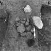 Excavation photograph.  F1121 cut into F1059 ditch.