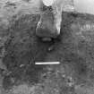 Excavation photograph.  Stone 8 with ardmark.