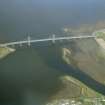 Aerial view of Kessock Bridge, Inverness, looking NE.