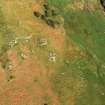 Aerial view of Abercross former settlement, Strath Fleet, East Sutherland, looking NE.