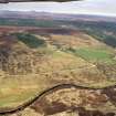 An oblique aerial view of Sciberscross, Strath Brora, Rogart, Sutherland, looking N.