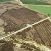 Aerial view of peat cutting near the Aultnamain Inn, Struie Road, N of Alness, Easter Ross, looking NW.