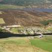 Aerial view of The Ord, Lairg and Loch Shin, Sutherland, looking WSW.