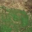 Close up aerial view of At-Sron, near Lairg, Sutherland, looking W.