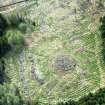 Close up aerial view of Altbreck Broch, near Lairg, Sutherland, looking SW.