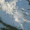 Near overhead aerial view of Dalnamain, Srath Carnaig, near Golspie, East Sutherland, looking NW.