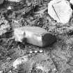 Excavation photograph : wrought stone.