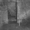 Excavation archive: Doorway into cellar in W wall of ground floor.