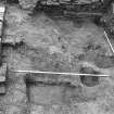 Excavation photograph : west end of trench 3 after removal of masonry f18, from north.