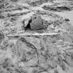 Watching brief photograph : detail of area to E of castle stripped of topsoil.