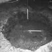 Excavation photograph - the putative well shaft after removal of layers F1 and F2